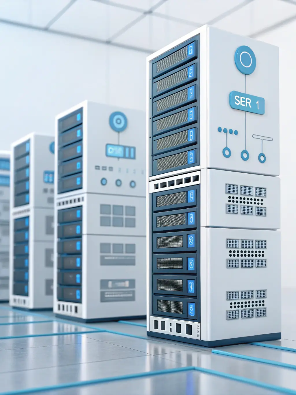 A digital illustration of various tech tools like Windows, Linux, Active Directory, and networking devices, representing the Tech & Tools module.