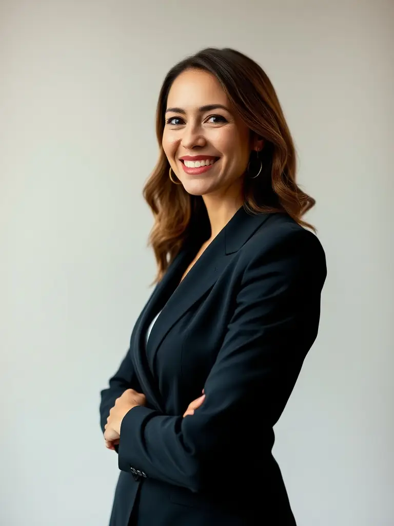 A professional headshot of a person smiling confidently, overlaid with the LinkedIn logo, suggesting a connection to career advancement and networking.