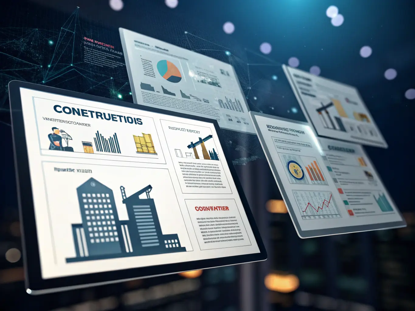 A digital illustration depicting a strong foundation being built with various career-related tools and resources, symbolizing the first month of the accelerator program.