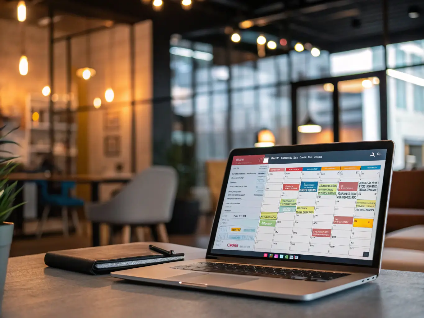 A calendar spread over six weeks, visually representing the timeline of the Growth Consultation program, highlighting key milestones such as onboarding, mock interviews, resume tuning, and application drills.