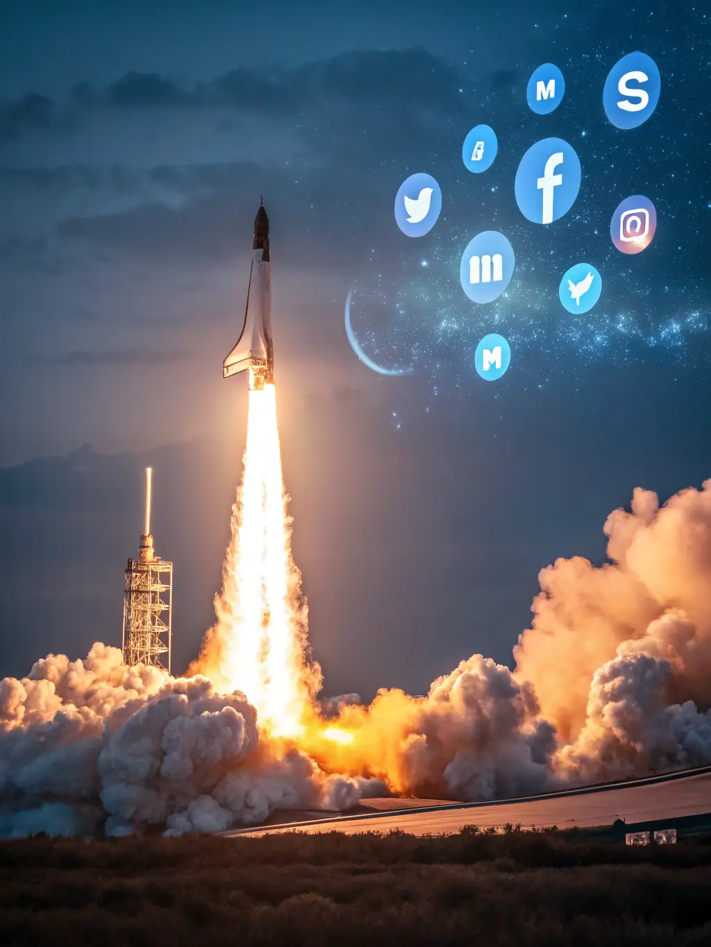 A rocket launching, representing a quick start guide, with steps on how to market yourself and tailor your resume for SOC, Helpdesk, and GRC roles.